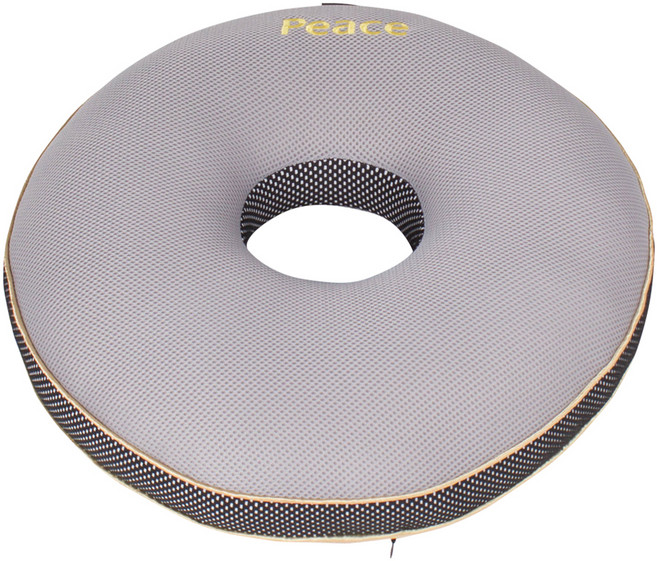 완소자리 원형 도넛방석, 그레이, 1개