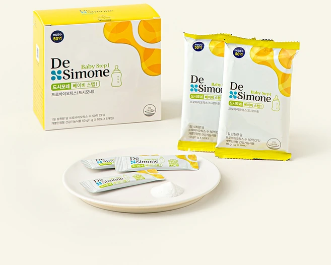 드시모네 프로바이오틱스 베이비 스텝1 50억 생유산균 50개입, 50g, 1개 - 쿠팡