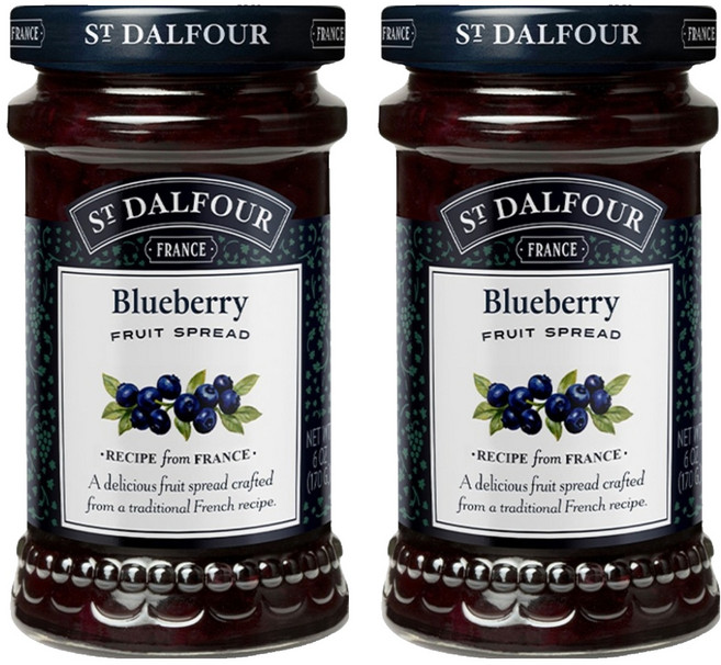 샹달프 블루베리잼, 170g, 2개
