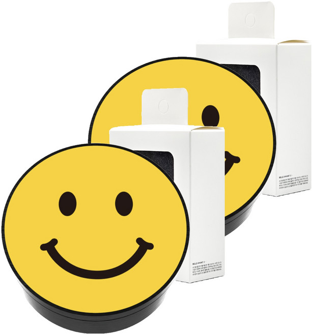 벨르아망 베이직 스마일 차량용 방향제, 2개, 미드섬머나잇