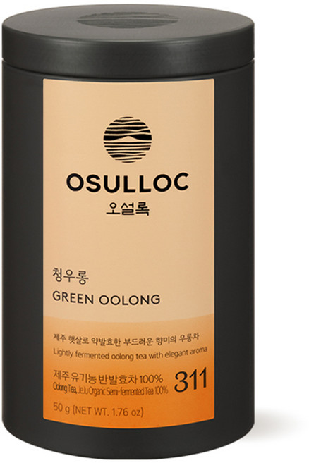 오설록 유기농 청우롱차, 50g, 1개