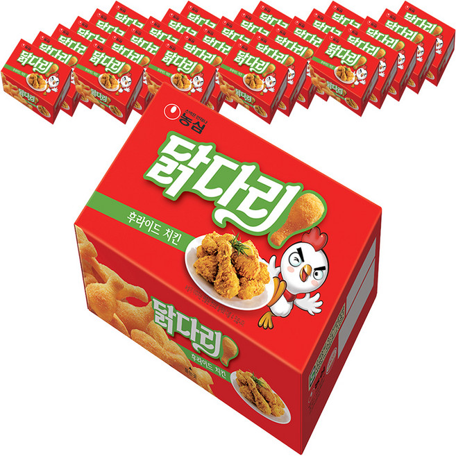 농심닭다리 후라이드 치킨맛, 66g, 30개