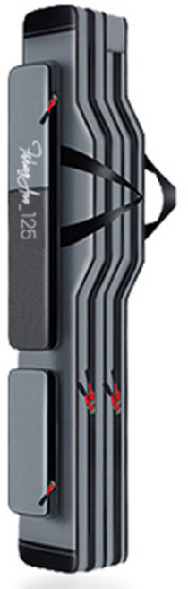 낚시앤 대용량 낚시대 가방 와이드형 2단, 혼합색상