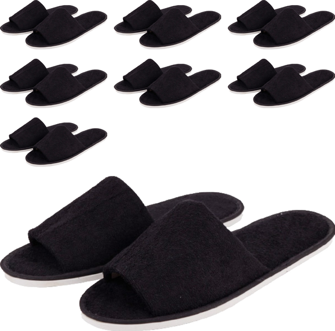 타올천 실내슬리퍼 C, 검정, 8개