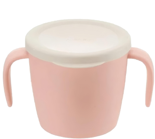 Richell 利其爾 TLI 雙層可拆式不鏽鋼雙耳杯 附蓋, 粉色, 1個, 250ml