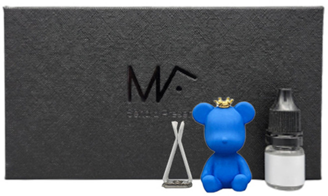 엠퓨처 베어브릭 차량용 석고 방향제 블루 + 오일 5ml + 클립 3cm 세트, 1세트, 넘버5