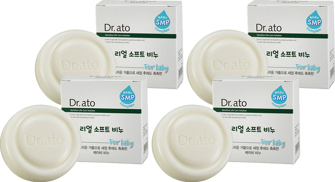 닥터아토 리얼 소프트 비누, 100g, 4개