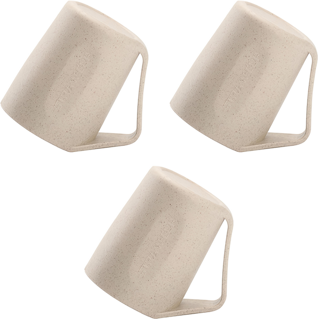 무식이네 스윗클린 물빠짐 거꾸로 양치컵, 오트밀, 3개