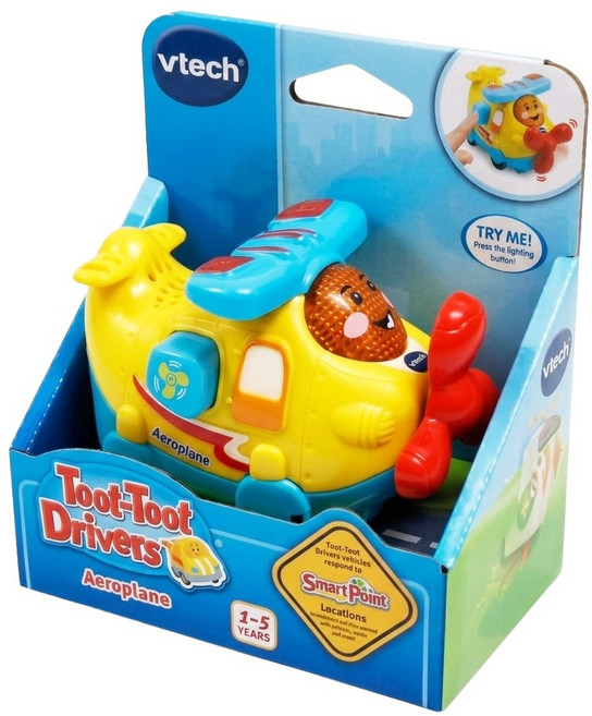 vtech 偉易達 嘟嘟聲光互動車, 飛機, 1個