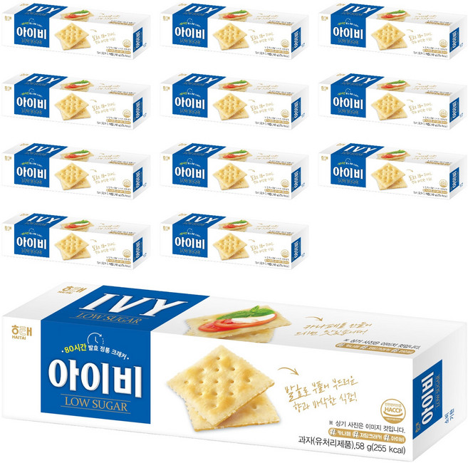 해태제과 아이비, 58g, 12개