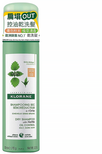 KLORANE 蔻蘿蘭 控油乾洗髮噴霧, 150ml, 1瓶