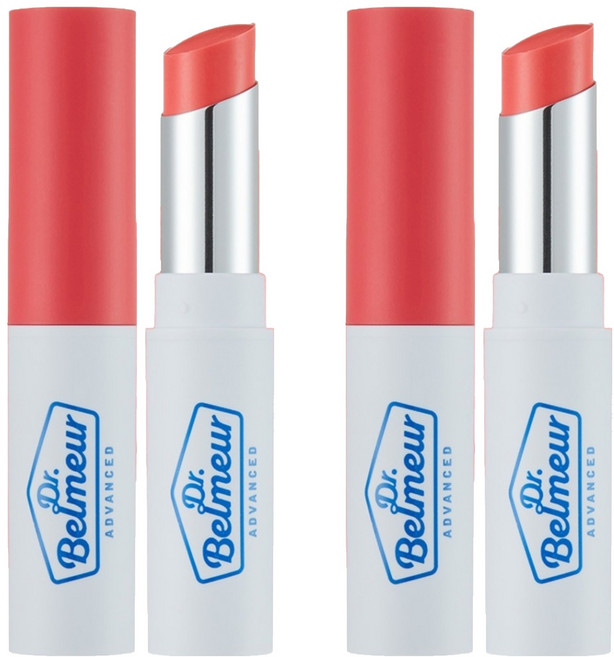 더페이스샵 닥터벨머 시카터치 컬러 립밤, 코랄, 5.5g, 2개
