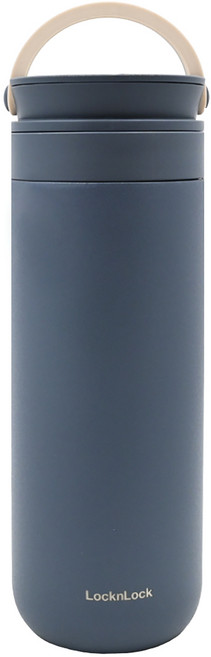 LocknLock 樂扣樂扣 Metro系列 兩用手提式保溫瓶, 海軍藍色, 1個, 475ml