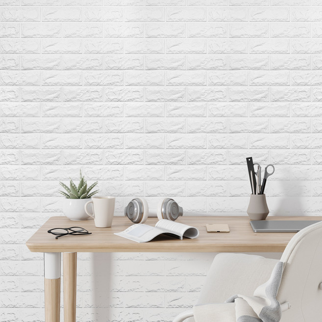 닥터하우스 붙이는 폼블럭 100 × 38 cm, 화이트, 2개