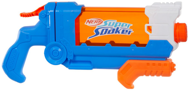 Hasbro 孩之寶 NERF 樂活打擊 Supersoaker 超威水槍系列 旋開式裝填水槍, 藍色 + 橘色 + 白色