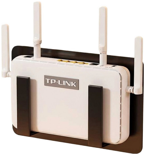 다온 간편한 실용적인 무타공 셋톱박스 브라켓 검정색 대형 150 x 100 x 50 mm, 1개