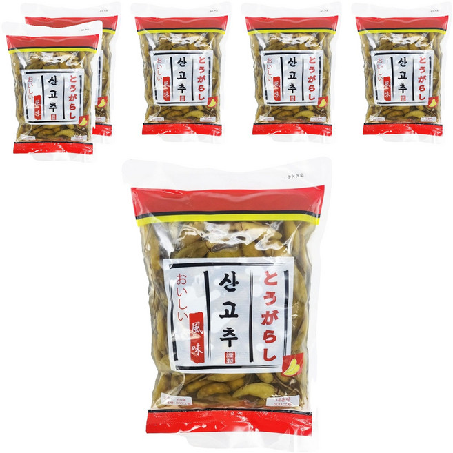 토호식품 산고추, 500g, 6개