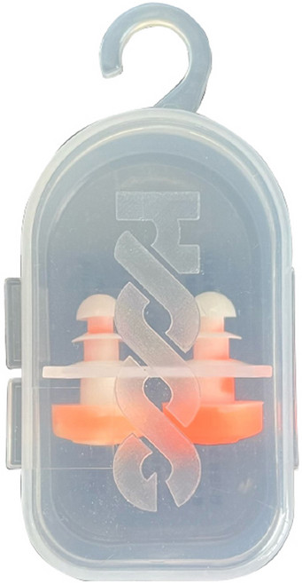 후그 실리콘 춥스 수영귀마개 2p, 오렌지, 1개