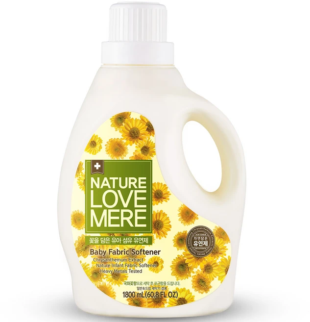 네이쳐러브메레 국화 유아 섬유유연제 용기형, 1.8L, 1개 - 쿠팡
