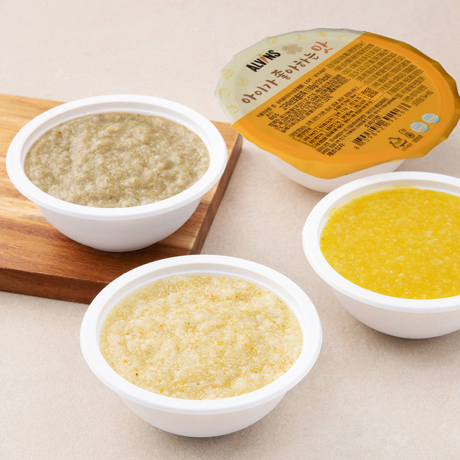 엘빈즈 클래식 냉장 이유식 중기1(만 6~7개월) A세트, (고구마닭가슴살사과죽 + 고구마브로콜리죽 + 한우배사과죽 + 밤배죽) x 180g, 1세트