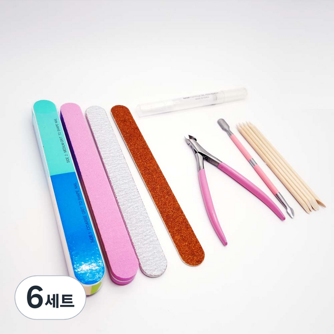 셀프 네일 케어 세트, 8종, 6세트