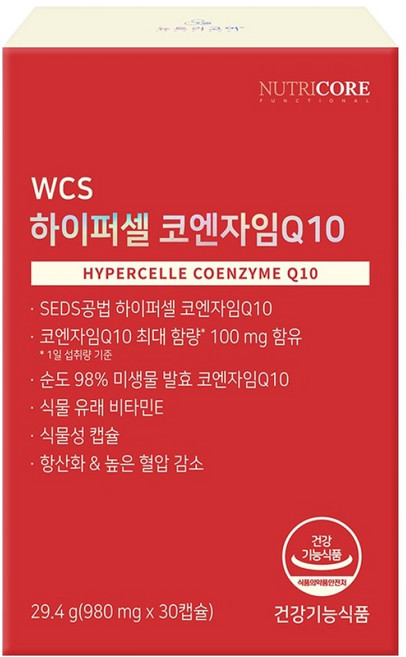 뉴트리코어 하이퍼셀 코엔자임Q10 29.4g, 30정, 1개
