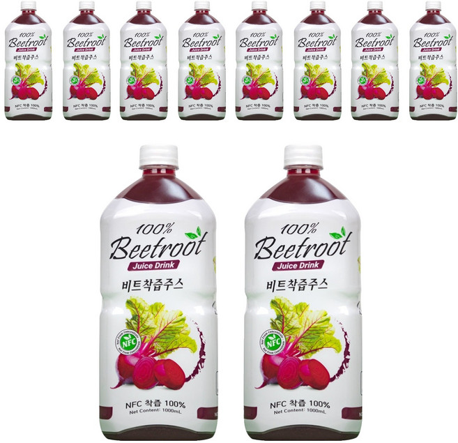 파모빗 비트 착즙주스 100%, 1L, 10개