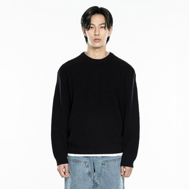 킨록 남성용 올데이 소프트 코튼 라운드 니트