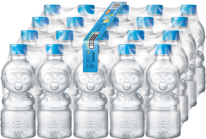 팔도 뽀로로 샘물 무라벨, 260ml, 20개