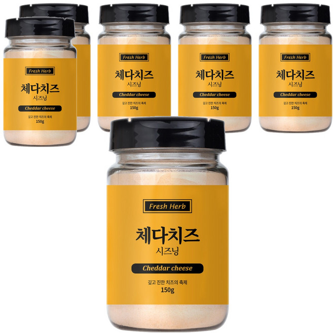 신선약초 체다치즈 시즈닝, 150g, 6개