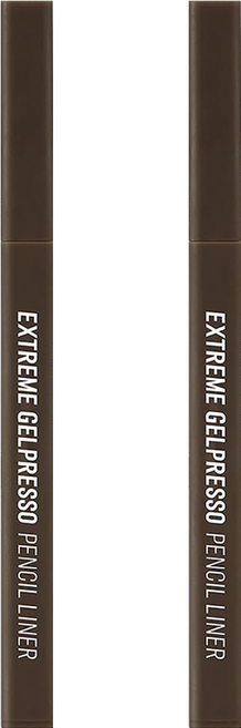 CLIO 珂莉奧 EXTREME 方管眼線膠筆 0.35g, 01黑棕色, 2支