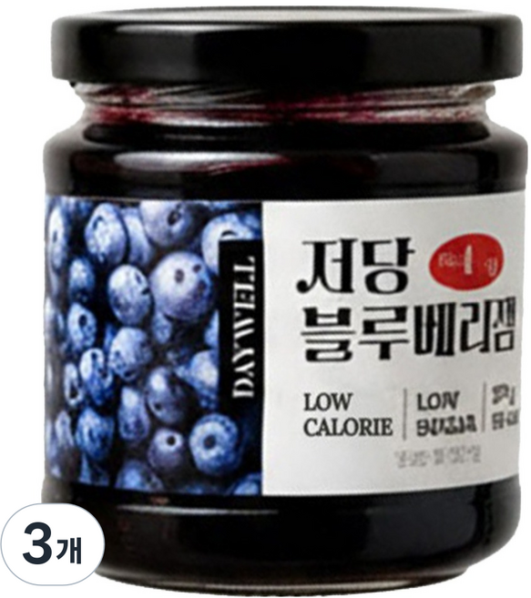 Daywell 低糖低卡路里藍莓果醬, 270g, 3個