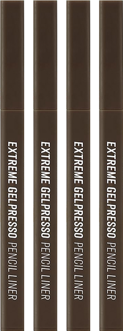 CLIO 珂莉奧 EXTREME 方管眼線膠筆 0.35g, 01黑棕色, 4支