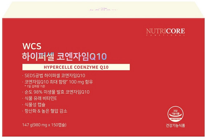 뉴트리코어 하이퍼셀 코엔자임Q10 147g, 150정, 1개