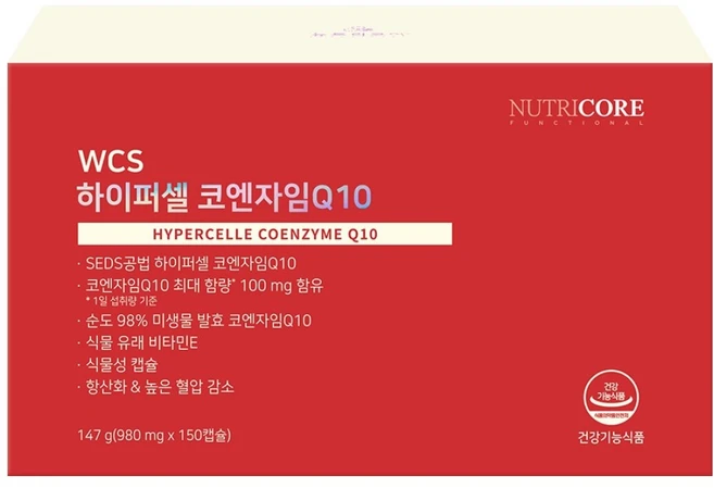 뉴트리코어 하이퍼셀 코엔자임Q10 147g, 150정, 1개 - 쿠팡