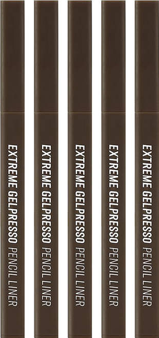 CLIO 珂莉奧 EXTREME 方管眼線膠筆 0.35g, 01黑棕色, 5支