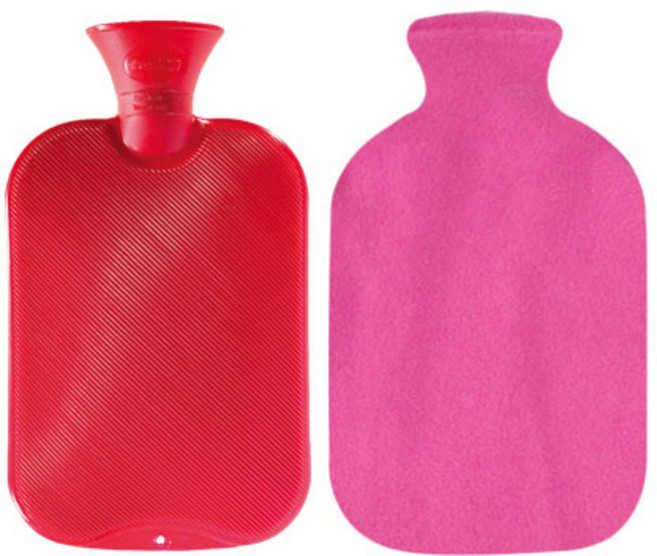 파쉬 양면빗살 핫팩 물주머니 2L 랜덤 발송 + 도톰폴리커버 핑크, 1세트