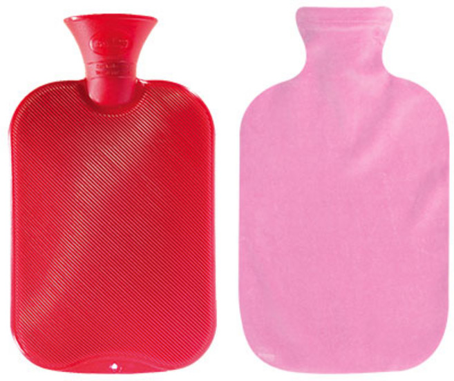 파쉬 양면빗살 핫팩 물주머니 2L 랜덤 발송 + 면스판커버 핑크, 1세트