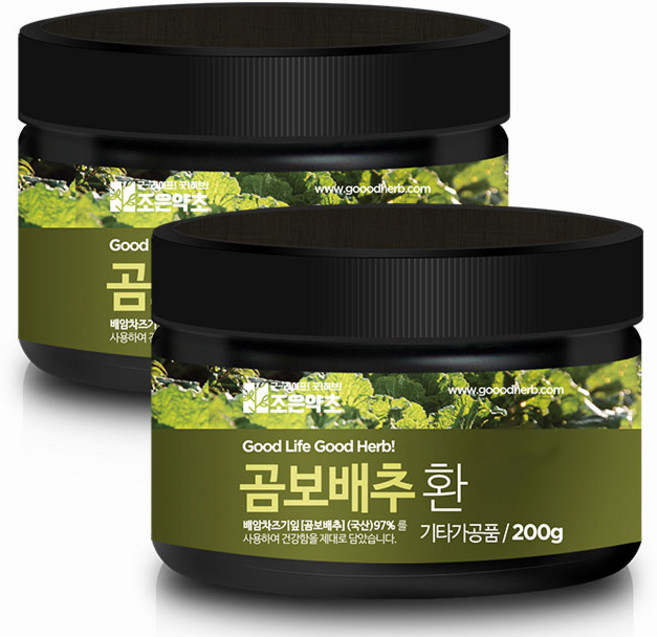 조은약초 프리미엄 곰보배추환, 2개, 200g