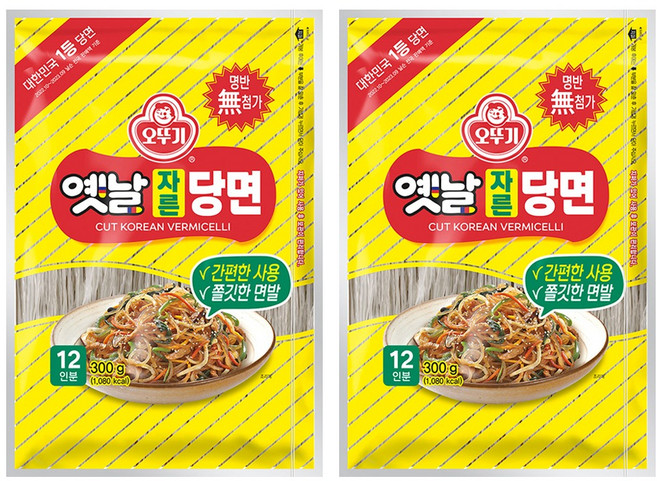 오뚜기옛날 자른당면, 300g, 2개