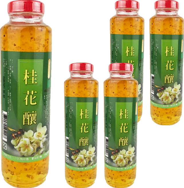 南投埔里農會 桂花釀, 5瓶, 800g