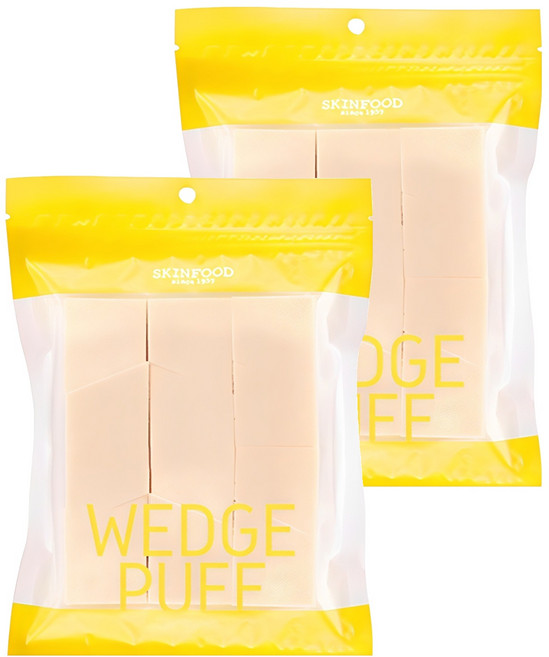 스킨푸드 웨지 퍼프 대용량, 2개