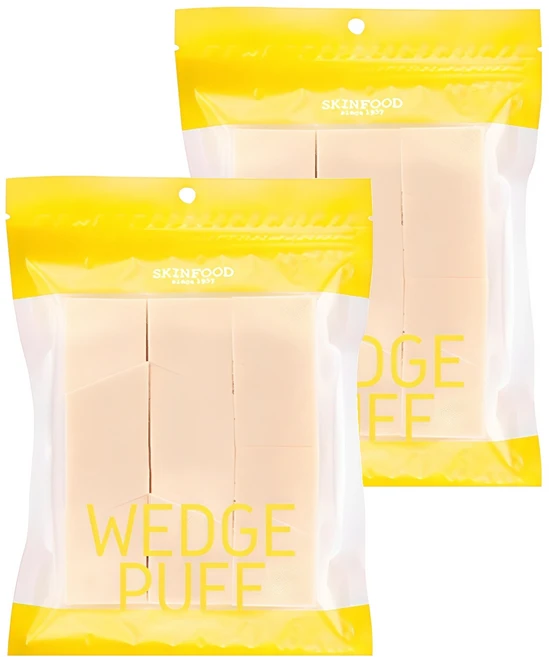 스킨푸드 웨지 퍼프 대용량, 2개 - 쿠팡