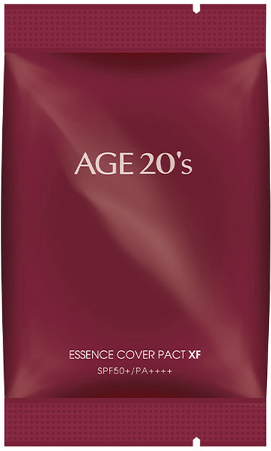 AGE20'S 緋紅逆時光澤爆水粉餅 補充包 SPF50+/PA++++ BE-21, 亮白色, 1個