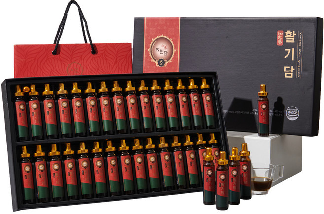 려원담 활기담 홍삼 + 쇼핑백, 600ml, 1세트