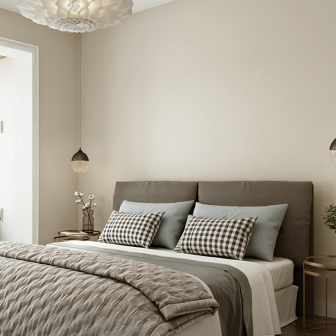 WA. WALL ART 莫蘭迪奶茶色壁貼 防水壁紙, 莫蘭迪杏灰