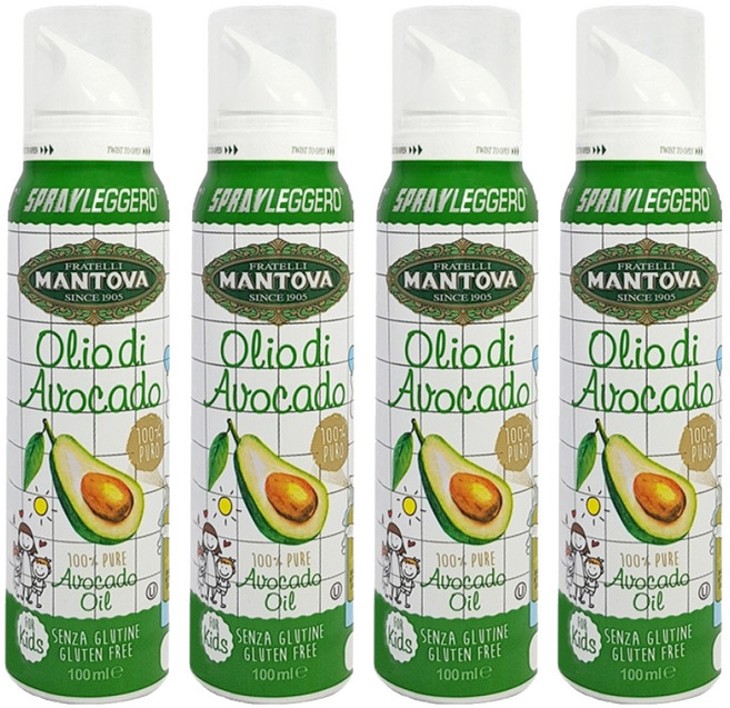 만토바 키즈 오일 스프레이, 아보카도, 100ml, 4개