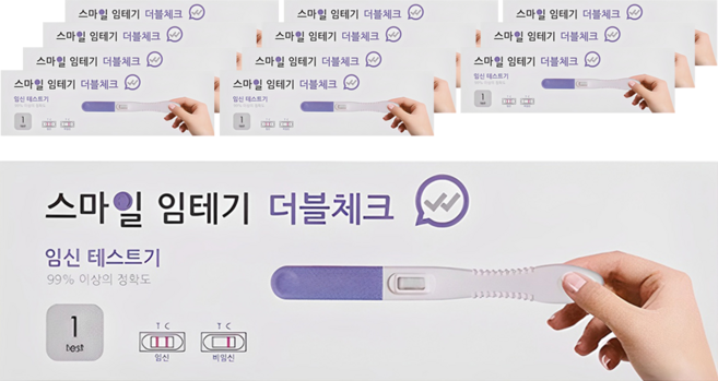스마일랩 더블체크 임신테스트기, 1개입, 12개