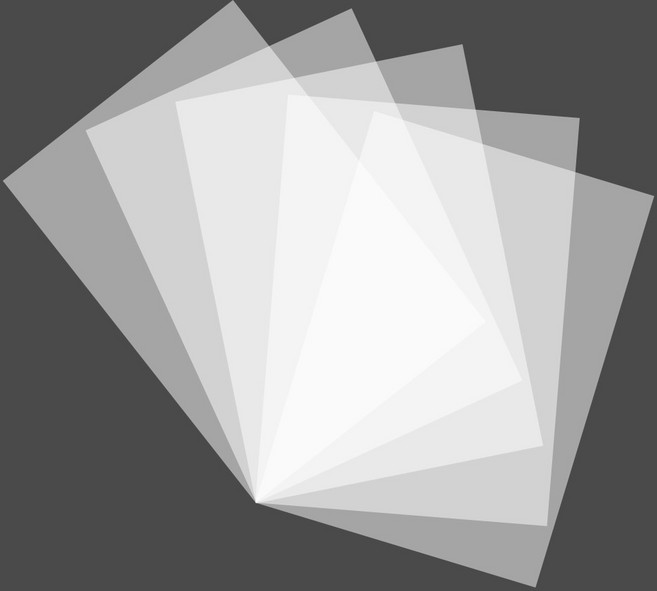 리코즈 슈링클 공예 페이퍼 A4, 반투명, 5개