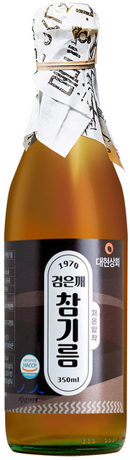 대현상회 저온압착 검은깨 참기름, 1개, 350ml